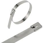 276-9566 RS PRO ケーブルタイ， 1200mm x 12 mm， メタリック， 316 ステンレス鋼 RS PRO