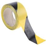 197-1012 RS PROレーンマーキングテープ 黄/黒 PVC， 50mm x 33m RS PRO
