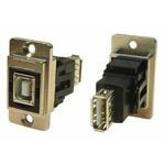 235-4752 RS PRO USBコネクタ B to A， メス to メス パネルマウント RS PRO