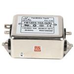237-8681 RS PRO EMIフィルタ 単相 10A シャーシーマウント 0.1μF 2*1.0 mH 0.4 / 0.8 mA Single Stage 2.2MΩ RS PRO
