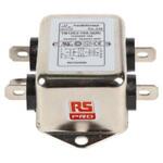237-8696 RS PRO EMIフィルタ，電源ラインフィルタ，ノイズフィルタ 単相 10A シャーシーマウント RS PRO