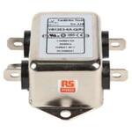 237-8697 RS PRO EMIフィルタ，電源ラインフィルタ，ノイズフィルタ 単相 6A シャーシーマウント 0.1μF 2*1.0 mH 0.5 / 1.0 mA Single Stage 1MΩ RS PRO