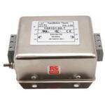 237-8738 RS PRO EMIフィルタ，電源ラインフィルタ，ノイズフィルタ 三相 8A シャーシーマウント 0.22μF 3*2.5 mH 1.7 / 2.6 mA Single Stage 1MΩ*3 RS PRO