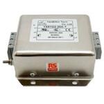 237-8740 RS PRO EMIフィルタ，電源ラインフィルタ，ノイズフィルタ 三相 20A シャーシーマウント 1.0μF 3*2.2 mH 2.4 / 3.7 mA Single Stage 1MΩ*3 RS PRO
