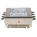 237-8774 RS PRO EMIフィルタ，電源ラインフィルタ，ノイズフィルタ 三相 36A シャーシーマウント 1.0μF 4*0.6 mH 4.6 / 7.1 mA Two Stage 470kΩ RS PRO