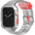WS-SAIDOCLR45 SKINARMA スキンアマ Apple Watch 45/44mm 用ストラップ付ケース SAIDO 長さ調節可能 クリア MSソリューションズ