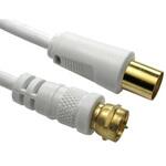 266-2166 RS PRO 同軸ケーブル， TVエアリアルコネクタ Fタイプ， 2m RS PRO