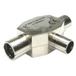 266-2204 RS PRO 同軸変換アダプタ TV RFエアリアル - TV RFエアリアル x 2 プラグ - ジャック RS PRO