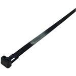 269-1862 RS PRO 結束バンド， 250mm x 7.6mm， 黒， ナイロン 66 RS PRO