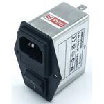 278-0345 RS PRO IECインレット 1ヒューズ 2極 シャーシマウント 4A 250 V ac RS PRO