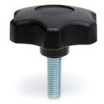 284-5373 つまみノブ RS PRO マルチローブ， M6 x 20 黒 RS PRO