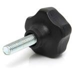 284-5569 つまみノブ RS PRO マルチローブ， M6 x 25 黒 RS PRO