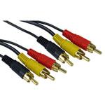 286-2819 RS PRO RCAケーブル RCA x 3 RCA x 3 1.2m RS PRO