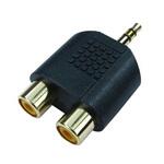 286-2908 RS PRO A/Vコネクタアダプタ 3.5 mm ステレオ 3 x RCA RS PRO
