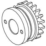 B2104 駆動プーリー組品 0．6mm 白光