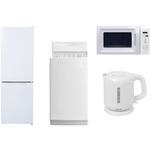 【家電セット】4点セット (6kg洗濯機 157L冷蔵庫 電子レンジ 電気ケトル) YAMAZEN(山善)