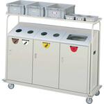 YW-104L-ID リサイクルボックス RBK-500TRP 2段キャリー CONDOR(山崎産業)