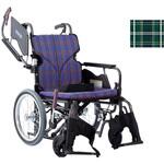 KMD-B16-42-H モダンBstyle 介助用 16インチ中・高床 緑チェック(A9) カワムラサイクル