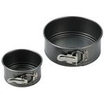 D-6585 ベイクメイド シリコーン加工デコレーションケーキ焼型(底取れ式)2点セット パール金属