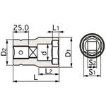 ホイルナットコンビソケット トネ TONE (前田金属工業) トラック用