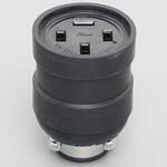 コードコネクタボディ平刃形 接地3P アメリカン電機