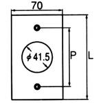 コンセント用プレート 引掛形20A・30A用 アメリカン電機