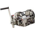 ステンレスラチェット式手動ウインチ(バフ研磨・ストッパー内蔵式) マックスプル工業