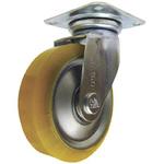 EUWJ-200 静電気帯電防止キャスター 自在 200径 ウレタン車輪 SISIKU(シシク)