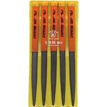 HM005-03 組ヤスリ 5本組 腹丸 細目 1個 ツボサン 【通販モノタロウ】