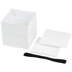 普段使いできる重箱3段ゴムベルト付 パール金属