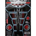 MT-TY999PIN タンクパッド ブラック/グレー レッド シルバー  MT-TY999PIN MOTO GRAFIX (モトグラフィックス)