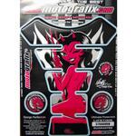 MT-ST998HRN タンクパッド ブラック/ホワイト グレー ピンク MT-ST998HRN MOTO GRAFIX (モトグラフィックス)