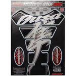 MT-TS005RSWS1 タンクパッド ブラック/ホワイト   MT-TS005RSWS1 MOTO GRAFIX (モトグラフィックス)
