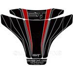 MT-TS039KR タンクパッド ブラック/レッド MT-TS039KR MOTO GRAFIX (モトグラフィックス)