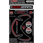 MT-SIG001KR タンクプロテクター ブラック/レッド MT-SIG001KR MOTO GRAFIX (モトグラフィックス)