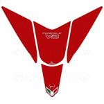 MT-TD029R タンクパッド レッド/シルバー MT-TD029R MOTO GRAFIX (モトグラフィックス)