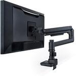 DPA-SL07BK モニターアーム ロング シングル 支柱付 高耐荷重 ガススプリング式 【VESA規格対応 17～49インチ対応】 エレコム