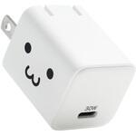 EC-AC10230WF USB Type-C 充電器 PD 30W PPS USB-C×1 折りたたみ式 コンセント 小型 GaNII採用 エレコム