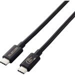 USB4-V2CC10NBK TypeCケーブル (C to C) 1m 充電/データ転送 PD 60W 3A USB4 エレコム