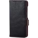 PM-G241PLFYBK Galaxy S24(SC-51E) ケース レザー カバー 手帳型 マグネット フラップ 衝撃吸収 ワイヤレス充電可 エレコム