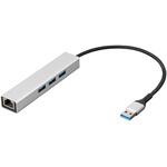 UH-3L353SL LAN付USB3Type-A / 3ポートアルミハブ ナカバヤシ