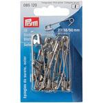 PRM085120 安全ピン・シルバー 27mm/38mm/50mm プリム(Prym)