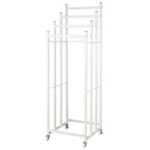 GE-1009 傘什器 GE-1009 キャスター付き 店舗 備品 什器 店頭 ディスプレイ 傘 折りたたみ傘 ハンガーラック 多段ハンガーラック 4段傘掛け スチール ジャストコーポレーション