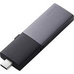 ESD-EWC2000GBK SSD 外付け USB3.2Gen2 読込最大1000MB/秒 USBメモリ型 スライド式 高速 耐衝撃 Type-C/USB-A 両対応 エレコム