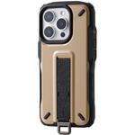 iPhone 16 Pro ケース ハイブリッド 衝撃吸収 ストラップホール付 フィンガーベルト付 NESTOUT エレコム