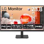 24MS530B-B 23.8インチ 液晶ディスプレイ(1920x1080/IPS/アンチグレア/HDMIx2/TypeC(PD65W)/チルト/3年保証) LG