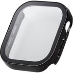 アップルウォッチ カバー Series 10[46mm] フルカバー 表面硬度10H 全面保護 防水 IPX7 エレコム