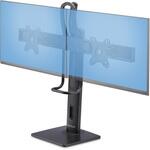 2MC1S-MONITOR-STAND モニタースタンド/置き型/2画面/最大27インチ/耐荷重各6kg/VESA 75x75 100x100/高さ調整可能/工具不要 自立式 PC パソコン デュアルディスプレイアーム StarTech.com