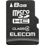マイクロSDカード microSDHC SD変換アダプタ付 防水(IPX7) データ復旧サービス メモリーカード エレコム
