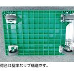 樹脂製運搬車 グランカート(固定ハンドルタイプ・ストッパー付) TRUSCO